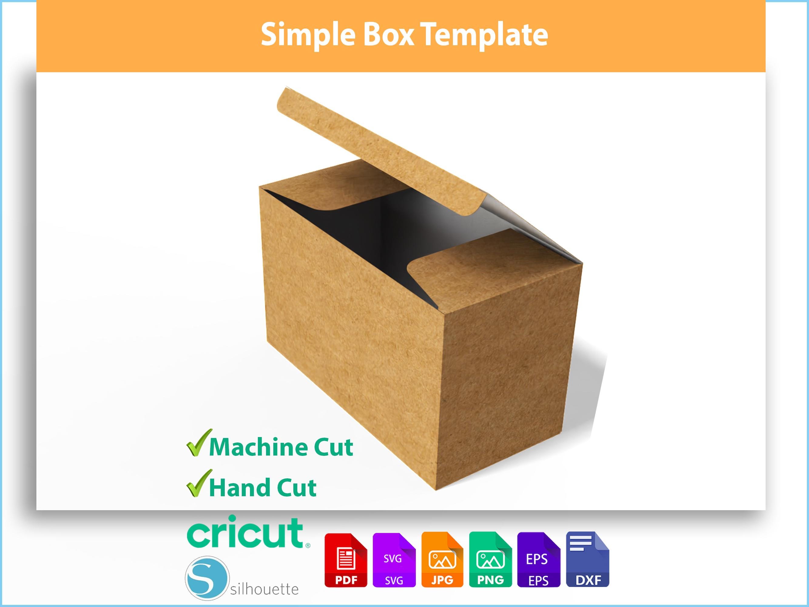 Simple Box Template Pdf Simple Box Template - Gift Box Cutting File - Beginner Paper Box ...