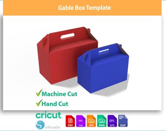 Gable Box Template | Party Favor Design SVG, DXF