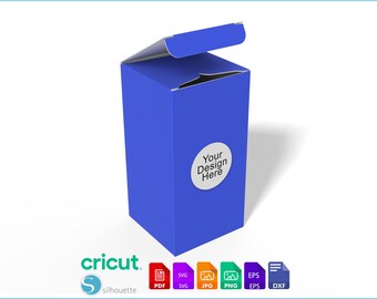 Product Packaging Box Template, Box with Lid SVG, Paper Box, DXF, PDF