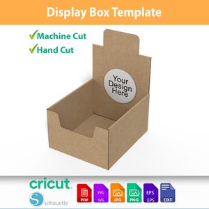Printable Display Box Template | Product Display Stand SVG | Easy-to-Cut Packaging