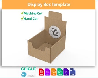 Druckbare Display Box Vorlage | Produktständer SVG | Leicht zu schneidende Verpackung