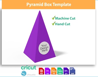 Pyramid Gift Box Template | DIY Favor & Candy Box (Digital Download)