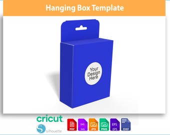 Hanging Gift Box Template SVG | DIY Craft Cutting File (Digital Download)