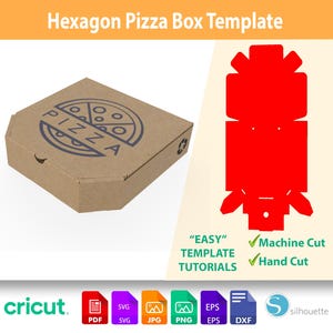 Mini Pizza Box Template: DIY Food Packaging Dielines (Digital Download)