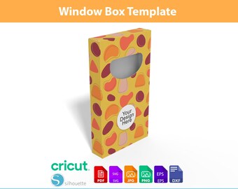 Window Product Box Template, Display Box SVG - Box Template