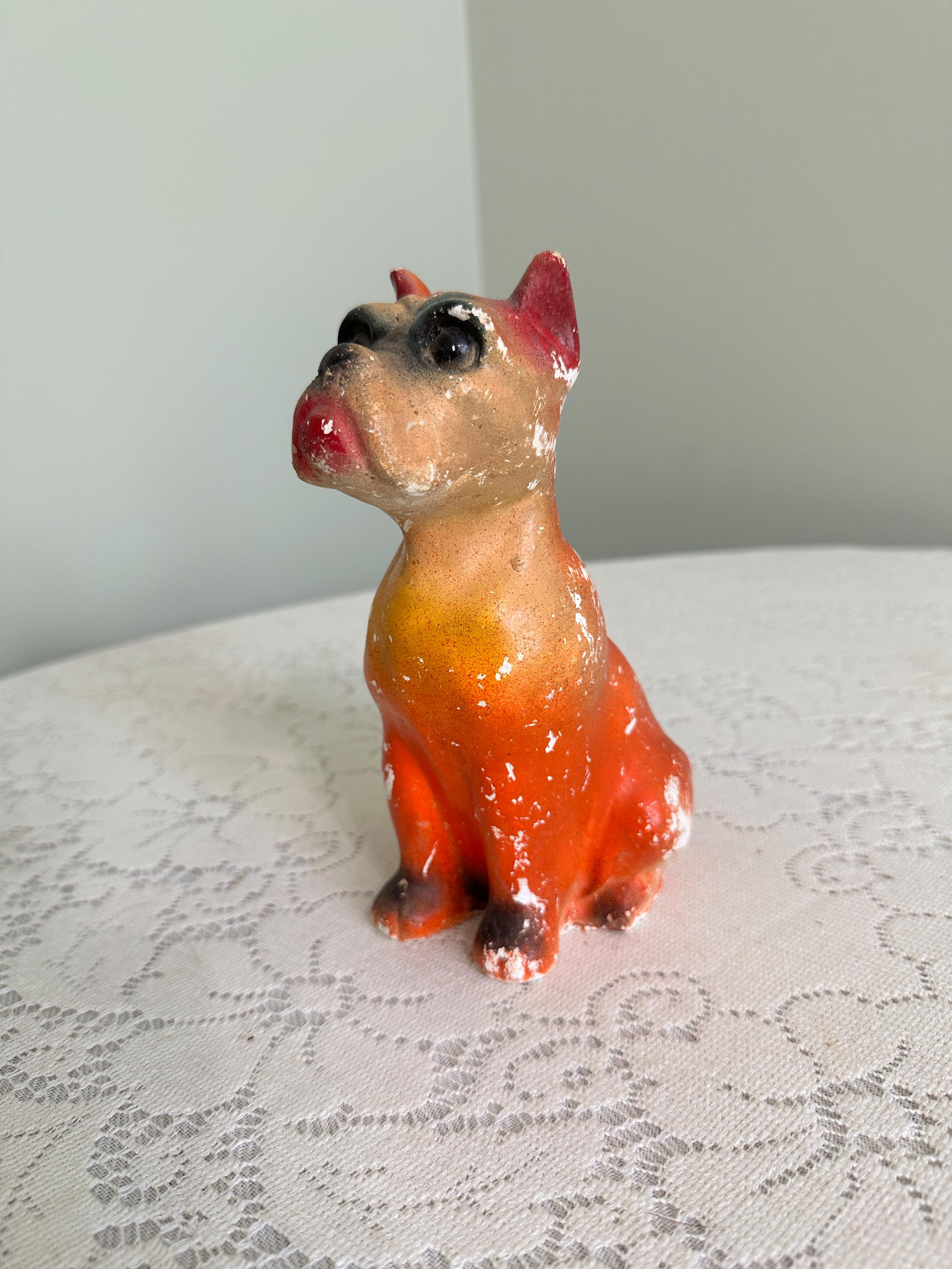 Vintage Chalkware Bulldog Vintage chalkware Bulldog
