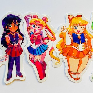Sailor Moon anime holographic stickers