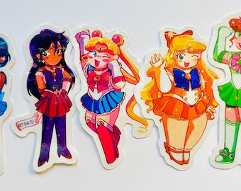 Sailor Moon anime holographic stickers