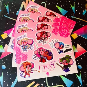 Revolutionary Girl Utena/Revolutionary Chuchutena Sticker Sheet