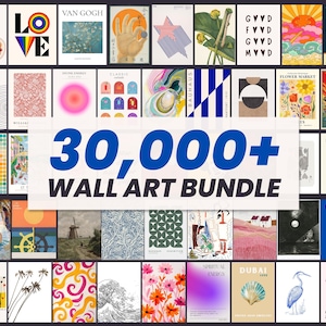 30.000 Wandbilder zum Weiterverkauf | PLR MRR für kommerzielle Nutzung | Druckbare Poster (300 dpi) | Vintage-Modern-Kunst-Bundle