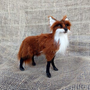 Fox furry plush, Stuffed animal, Handmade toys
