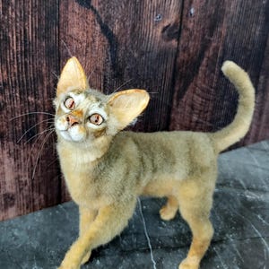 Poseable custom cat doll Realistic plush kitten Cat miniature
