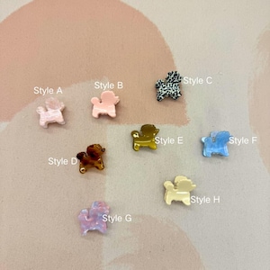 Mini Dog Hair Claws, Poodle Acetate Claw Clips, Cute Puppy Hair Clip, Tortoiseshell Mini Jaw Clip, Y2K Hair Accessories, Dog Mom Gift