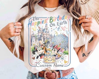 Personalized Disney Mickey & Friends Birthday Shirt, Best Birthday Ever, Disney Birthday Boy Girl Squad Crew, Disney Family Birthday Group