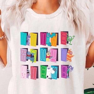 Camiseta de Mike y Sulley de Monster Inc., top corto, colección Disney Pixar, ideal para vacaciones en Disney, regalo de cumpleaños de Monsters, para fanáticos de las películas.