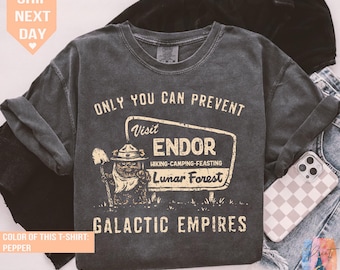 Ewok Star Wars Tee, Shirt, Retro 90s Vintage Design, Disney Endor National Park Theme, Protect Our Forest Shirt, Forest Camp Style