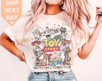 You've Got A Friend In Me Toy Story Tee, Shirt, Retro 90s Disney Pixar Shirt, Woody Buzz Design, Classic Animation Gift, Fan Favorite