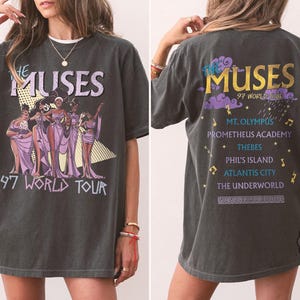 Retro 90s Disney Hercules The Muses T-Shirt, Crop Top, Vintage Concert Design, Perfect for Disney Fans, World Tour Tee, Diva Song Shirt