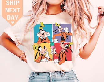 Camiseta de Goofy de Disney, diseño clásico de la película "A Goofy", camiseta de perro de Disney para niños y adultos, viaje familiar a Magic Kingdom, recuerdo de Disneyland.