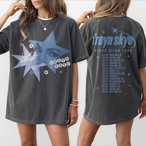 2-Sided Freya Skye Silent Treatment Tee, Stars Align Tour 2026 Concert Shirt, Disney Zombies 4 Nova Bright Music Tee