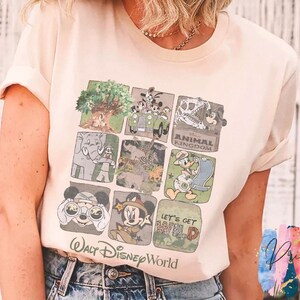 Retro 90s Disney Animal Kingdom Mickey Shirt, Vintage Safari Collection, Hakuna Matata Design, Mickey and Friends Adventure, Wild Disney Tee