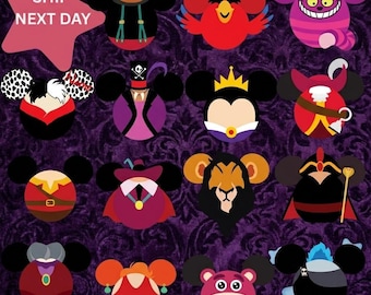 Disney Villain Door Magnet | Choose Your Villain or Set of 5 | Evil Queen, Maleficent, Ursula, Hook, Scar, Cruella, Yzma, Dr.F, Jafar