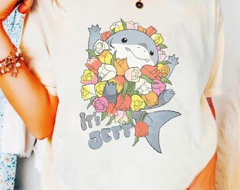 Camiseta Jeff The Land Shark, Coleção de Super-Heróis da Marvel, Design Retrô de Quadrinhos, Perfeita para Fãs, Camiseta Divertida com Personagem de Tubarão