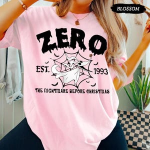 Vintage Nightmare Before Christmas Tee, Jack, Sally, Boogie, Lock, Shock, Zero Halloween Shirt, Disney Family Matching Halloween Tops image 5