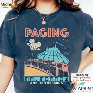 Paging Mr Morrow Tee, Disney Peoplemover Shirt, Magic Kingdom Tomorrowland Design, Classic Theme Park Shirt, Retro 80s Disney Fan Gift