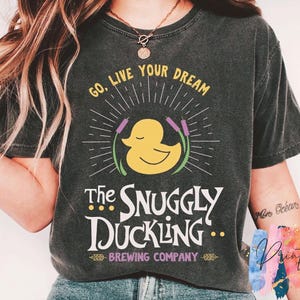 Retro 90s Disney Tangled Rapunzel T-Shirt, The Snuggly Duckling Design, Go Live Your Dream Quote, WDW Trip Souvenir, Unisex Gift for Fans