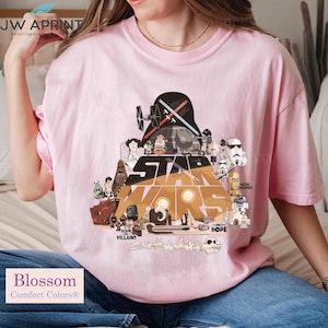Star Wars Disneyland Tee, Vintage A New Hope Design, Faded Star Wars Collection, Disney Family Shirt, Classic Movie Gift