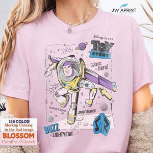 Retro 90s Buzz Lightyear Shirt, Vintage Toy Story Disney Pixar Collection, Perfect for Disney Fans, Classic Space Ranger Design, Disney Gift