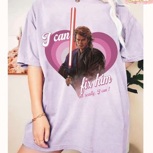 I Can Fix Him (No Really I Can) Anakin Skywalker T-Shirt, Crop Top, Star Wars Collection, Perfect for Star Wars Fans, Jedi Design
