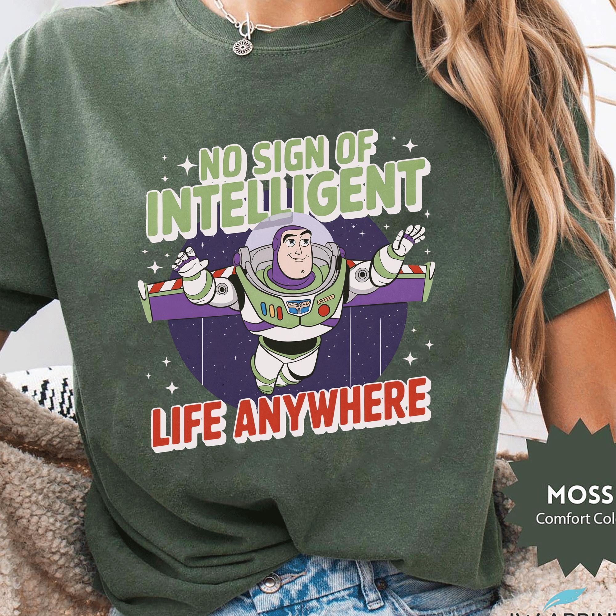 Retro 90s Toy Story Buzz Lightyear Shirt, No Sign of Intelligent 