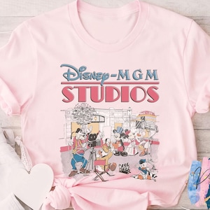 Retro 90s Disney-MGM Studios Shirt, Vintage Disneyland Tee, Mickey and Friends Collection, Classic Theme Park Design, Disney Fan Apparel