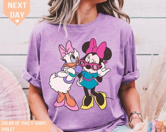 Disney Minnie Daisy T-Shirt, Shirt, Disneyland Bestie Trip, Minnie and Friends Design, Disney Shirt for Women, Classic Disney Style