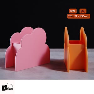 Cloud Pen Holder STL & 3MF - 3D Printed Desk Organizer File, Office Storage, Digital Download