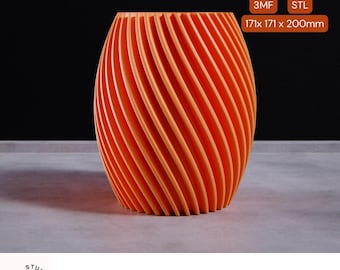 RippleForm Vase – Digital STL Model for 3D Printing