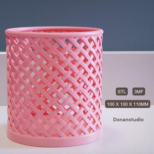 3D Printed Lattice Planter & Pen Holder - STL File