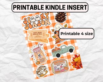 Kindle insert - Printable Kindle insert - Kindle insert autumn - Kindle insert Fall - Autumn insert Kindle - Fall insert Kindle