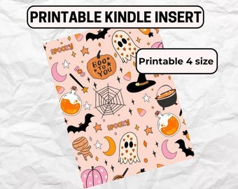 Kindle insert - Printable Kindle insert - Kindle autumn insert - Kindle Fall insert - Autumn insert - Fall insert Kindle - Spooky insert