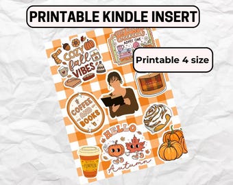 Kindle insert - Printable Kindle insert - Kindle insert autumn - Kindle insert Fall - Autumn insert Kindle - Fall insert Kindle