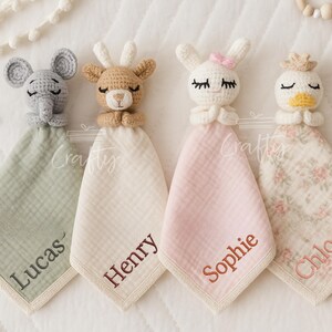 ABERPOR Personalized Baby Blankets For Girls,Soft Animals Customized Baby Blanket For Kids,Personalized Newborn Baby Gifts And Toddler Blanket,Adults Personalized Flannel Blankets With Name