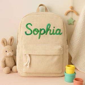 Custom Kids Backpack – Personalised Name Bag for Nursery, School or Travel – Embroidered Toddler Rucksack Gift