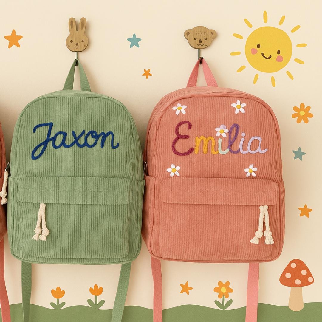 Personalised Kids Backpack – Custom Embroidered Name Bag for Toddlers & Children – Nursery, School or Travel Rucksack