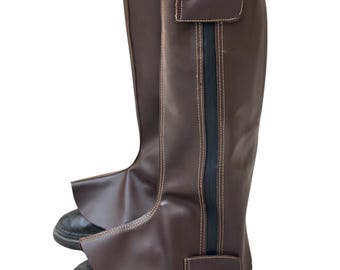 Mandalorian Star Wars Boba Fett Inspired Leather Boot Cover, Holloween  Costume Shoes Cover, Custom-made Bo-Katan Kryze Cosplay Shoes