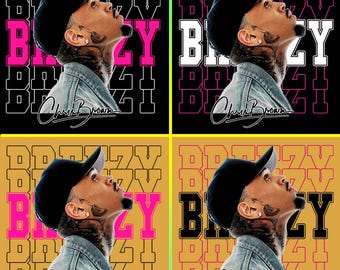 Paquete PNG de diseño de camiseta Breezy Bowl de Chris Brown (descarga digital)