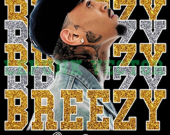 Archivo PNG de Breezy Bowl XX: Diseño de camiseta de fan de Chris Brown (descarga digital)