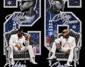 Usher Chris Brown Raymond and Brown R&B Tour PNG (Digital Download)