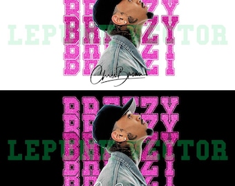 Breezy Bowl XX T-Shirt Design PNG File: Chris Brown Tour Fan Art (Digital Download)
